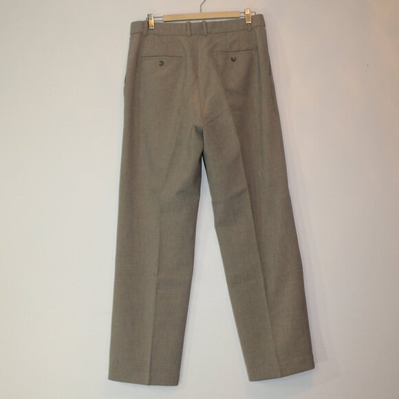 Aritzia Babaton Agency Pant Mirror Crepe  High-rise  trousers brown size 14 - Picture 3 of 7